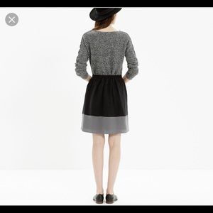 Madewell Silk Colorblock Premier Skirt XS S NWT